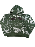 True Green Breeshy Graffiti Hoodie