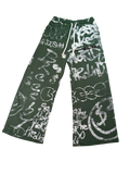 True Green Breeshy Graffiti Sweats