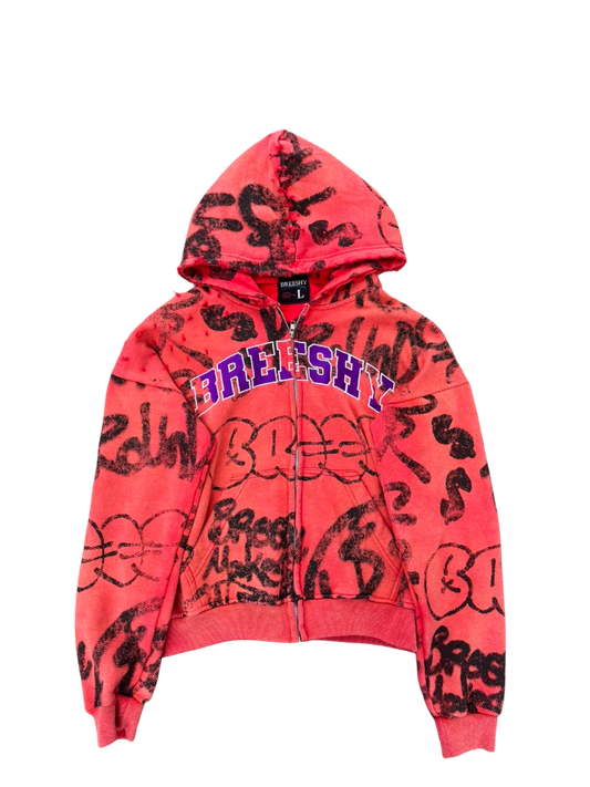 One Year Anniversary Graffiti Hoodie