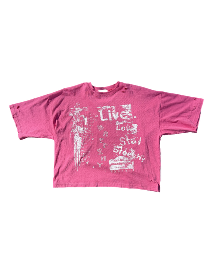 Pink Graphic Breeshy Tee