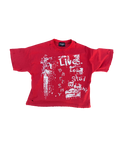Red Graphic Breeshy Tee