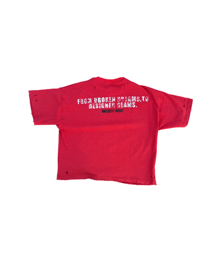 Red Graphic Breeshy Tee