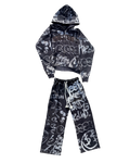 True Navy Breeshy Graffiti Sweatsuit